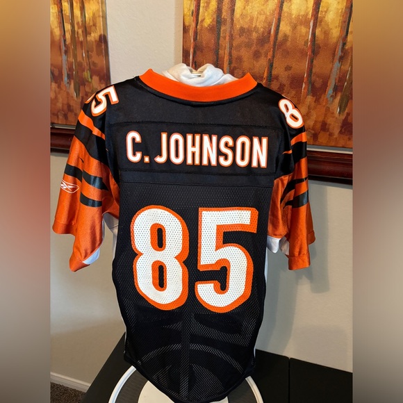 Cincinnati Bengals football jersey for Chad Johnson, number